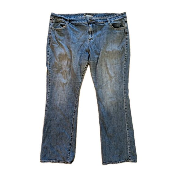 Old Navy The Dreamer Women’s Jeans Size 20 Regular Blue Denim Stretch Bootcut - Picture 1 of 13